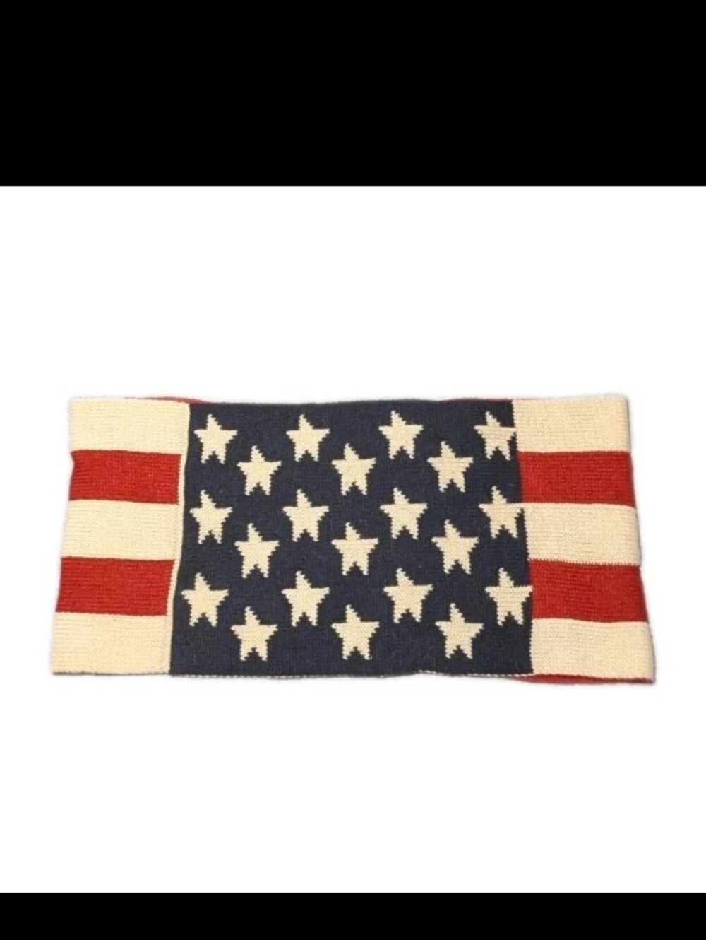 American Flag Infinity Scarf USA Stars & Stripes Red White & Blue Vintage Style